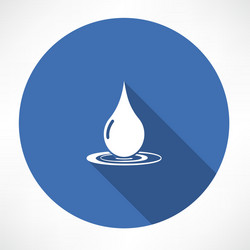 drop icon vector image