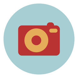 Movie photo camera on white background vector