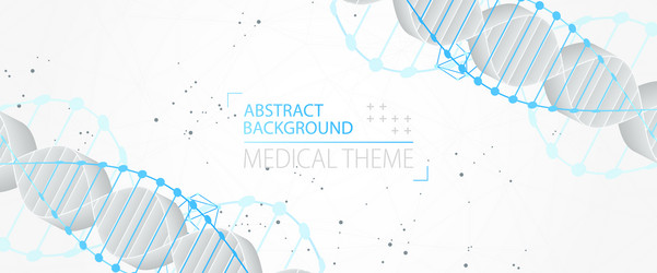 Science template abstract background with a 3d vector