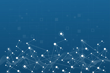 abstract technology dot and line connection vector image