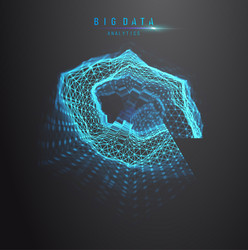 big data and science futuristic technology vector image