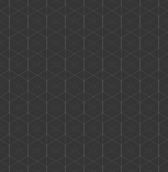 monochrome pattern with intersecting hexagonal vector image