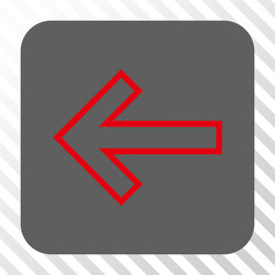arrow left rounded square button vector image