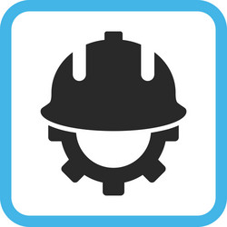 development helmet icon in a frame vector image
