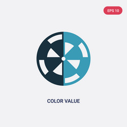 two color value icon from technology vector