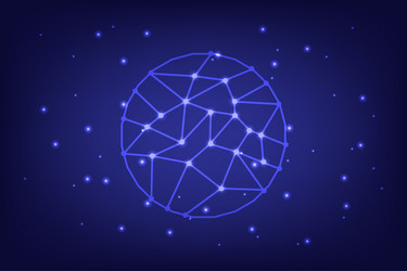 abstract technology global network connection vector image