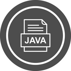 java file document icon vector image