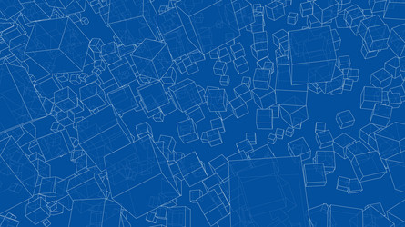 wireframe boxes sketch style vector image