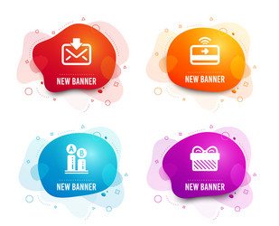ab testing contactless payment and incoming mail vector image