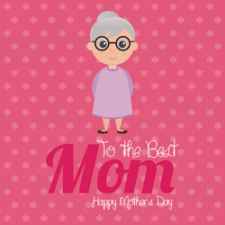 Colored background with cute objects for mothers vector