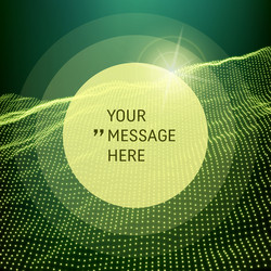 frame with place for text mountainous terrain grid vector image