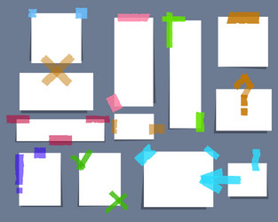 paper torn page notes blank notepad pages vector image