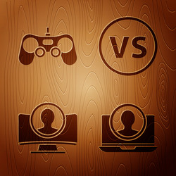 set create account screen gamepad vector image