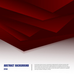 abstract paper art style layout template dark red vector image