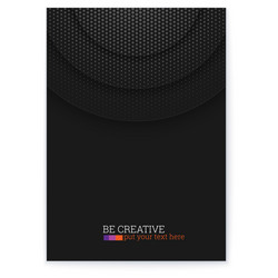 abstract poster with multi layered round shapes vector image