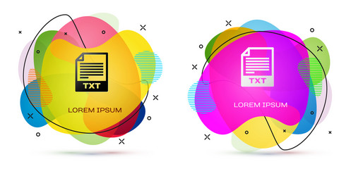 color txt file document download button icon vector image