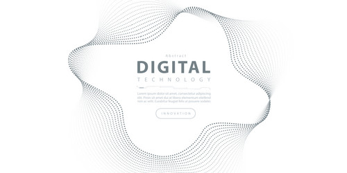 Digital technology futuristic internet network ai vector