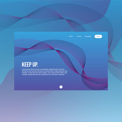 Full header for website landing page with line vector