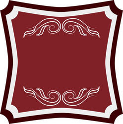 Angular vintage frame icon vector