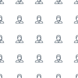 Support icon pattern seamless white background vector
