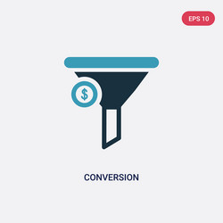 two color conversion icon from technology concept vector image