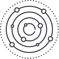 data center image icon linear isolated vector image