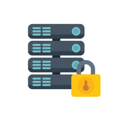 Data Server Security Icon vector image