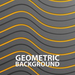 3d realistic abstract layers background vector