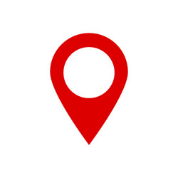 Location icon for map pointer on isolated vector