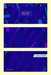 set abstract background with bight line vector image