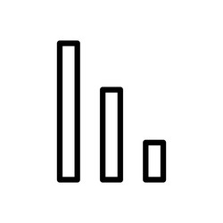 chart icon great for data visualization vector image