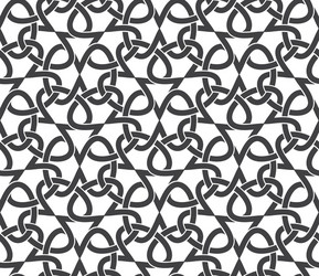 Seamless pattern of intersecting infinities vector