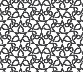 Seamless pattern of intersecting infinities vector