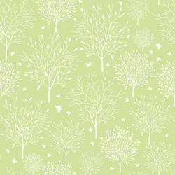 Spring Garden Tree Pattern vector