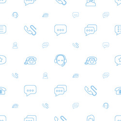 talk icons pattern seamless white background vector