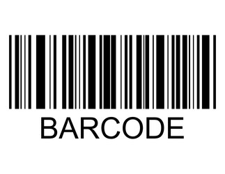 barcode icon bar code for web flat design isolated vector image