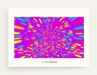 chaotic particles in empty space disco background vector image