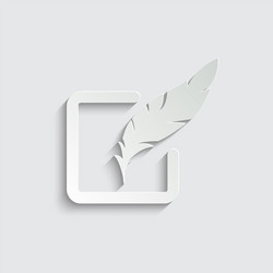 edit icon notepad symbol list line vector image