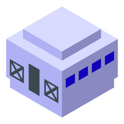 modern building representing blockchain technology vector image