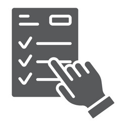 study program glyph icon e learning vector image