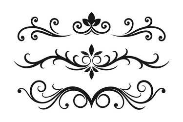 a collection of decorative elements showcasing vector image