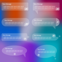 bubble notification chat from mobile ui vector image