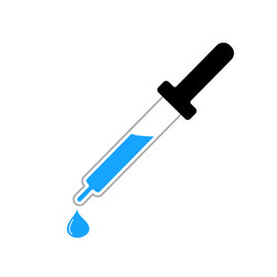 Medicine Dropper Icon - Eyedrops vector
