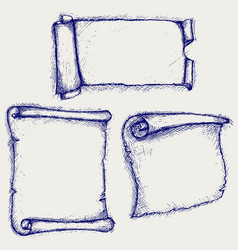 Old Scroll Paper vector image