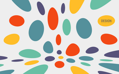 Psychedelic Color Circle Background vector image