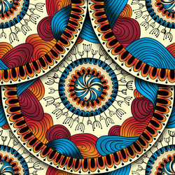 Seamless geometric pattern in fish scale design vector