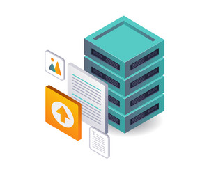 data storage server for computer networks vector image