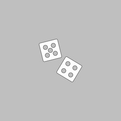 game dice computer symbol vector image