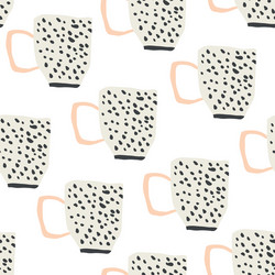 Scandinavian Coffee Cups Pattern vector