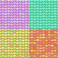 geometric pattern with colored shapes vector image